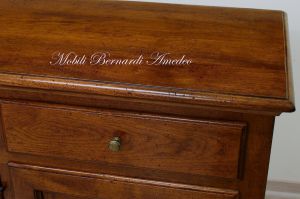 Classic Venetian style solid walnut sideboard with saber legs